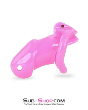 0395AE      Hot Pink Head High Security Male Chastity Sensation Device - MEGA Deal