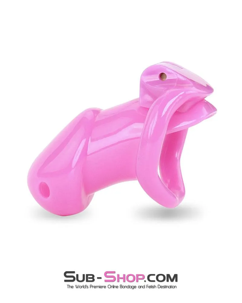 0395AE      Hot Pink Head High Security Male Chastity Sensation Device - MEGA Deal