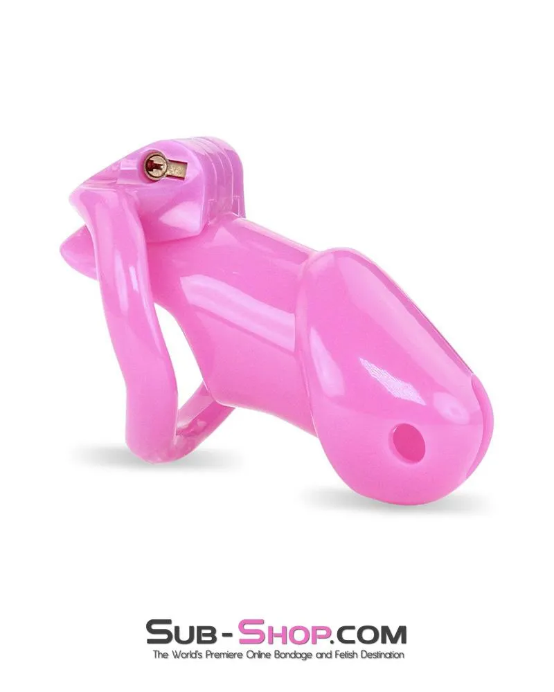 0395AE      Hot Pink Head High Security Male Chastity Sensation Device - MEGA Deal