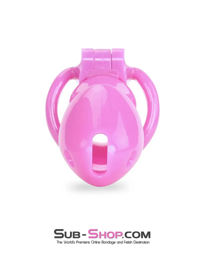 0395AE      Hot Pink Head High Security Male Chastity Sensation Device - MEGA Deal