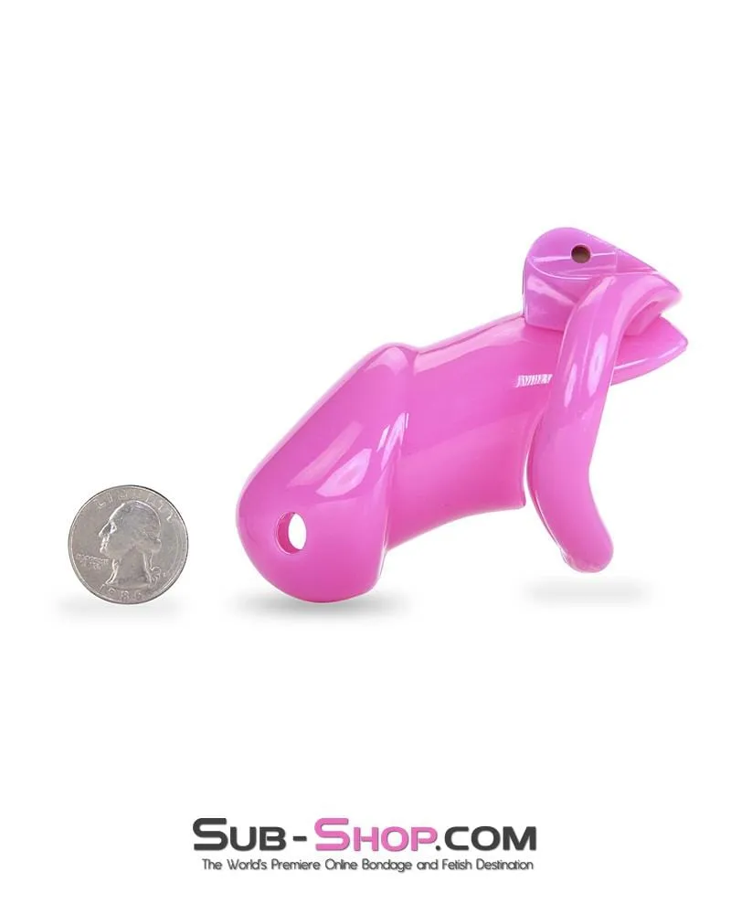 0395AE      Hot Pink Head High Security Male Chastity Sensation Device - MEGA Deal