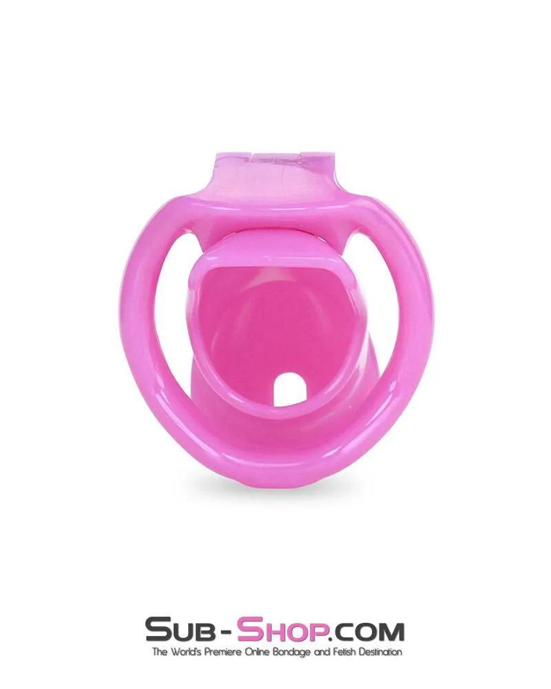 0395AE      Hot Pink Head High Security Male Chastity Sensation Device - MEGA Deal