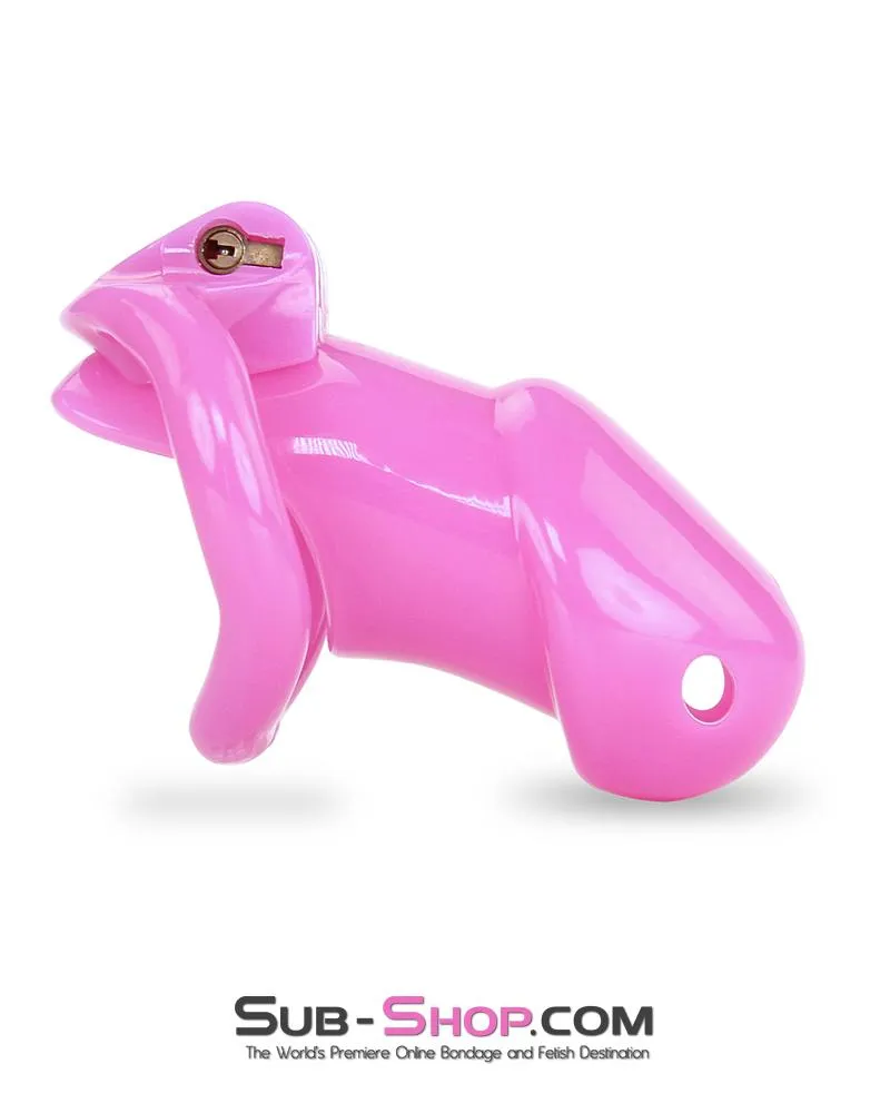 0395AE      Hot Pink Head High Security Male Chastity Sensation Device - MEGA Deal