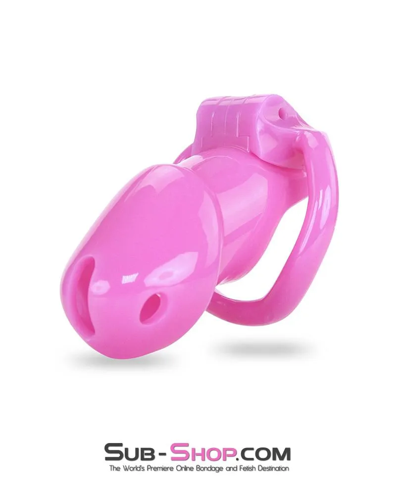 0395AE      Hot Pink Head High Security Male Chastity Sensation Device - MEGA Deal