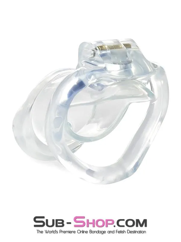 0397AE      Exposed in Chastity High Security Keyed Tumbler Locking Male Chastity with 4 Base Cock Ring Sizes - MEGA Deal