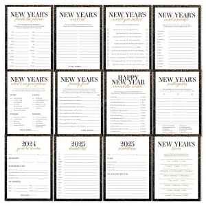 2024 2025 New Year's Eve Party Games Bundle Printable