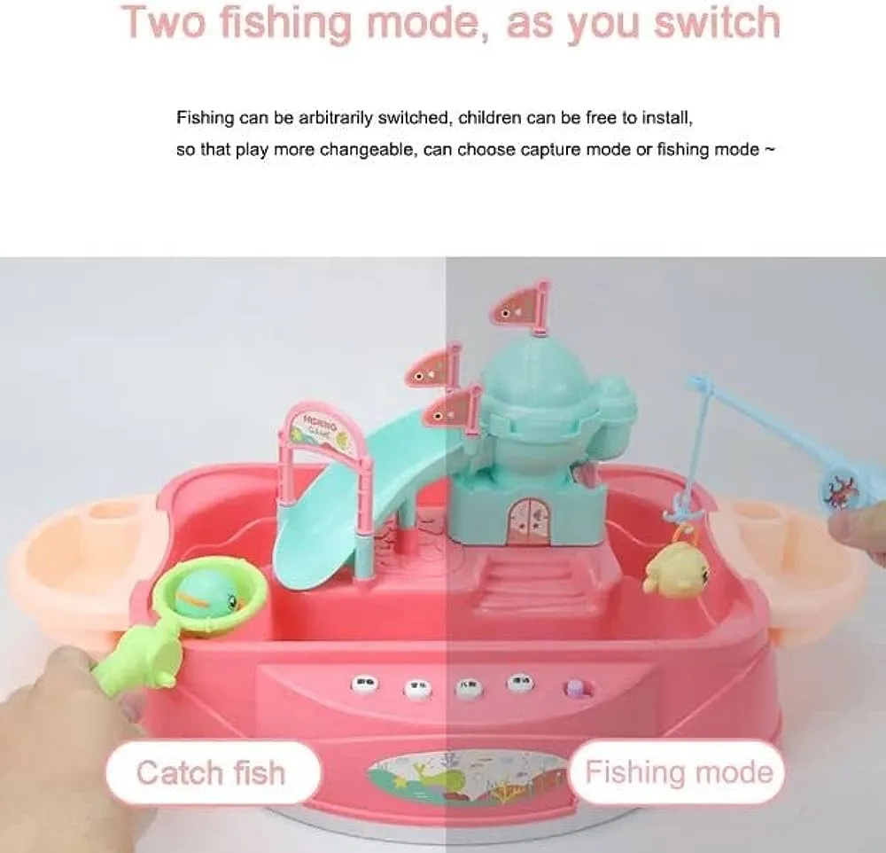 3 in 1 Duck Slide & Fishing Game for Kids