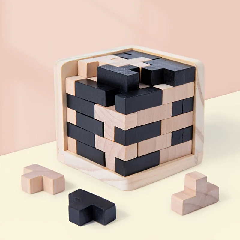 3D Wooden IQ Puzzles Educational fun for kids and adults