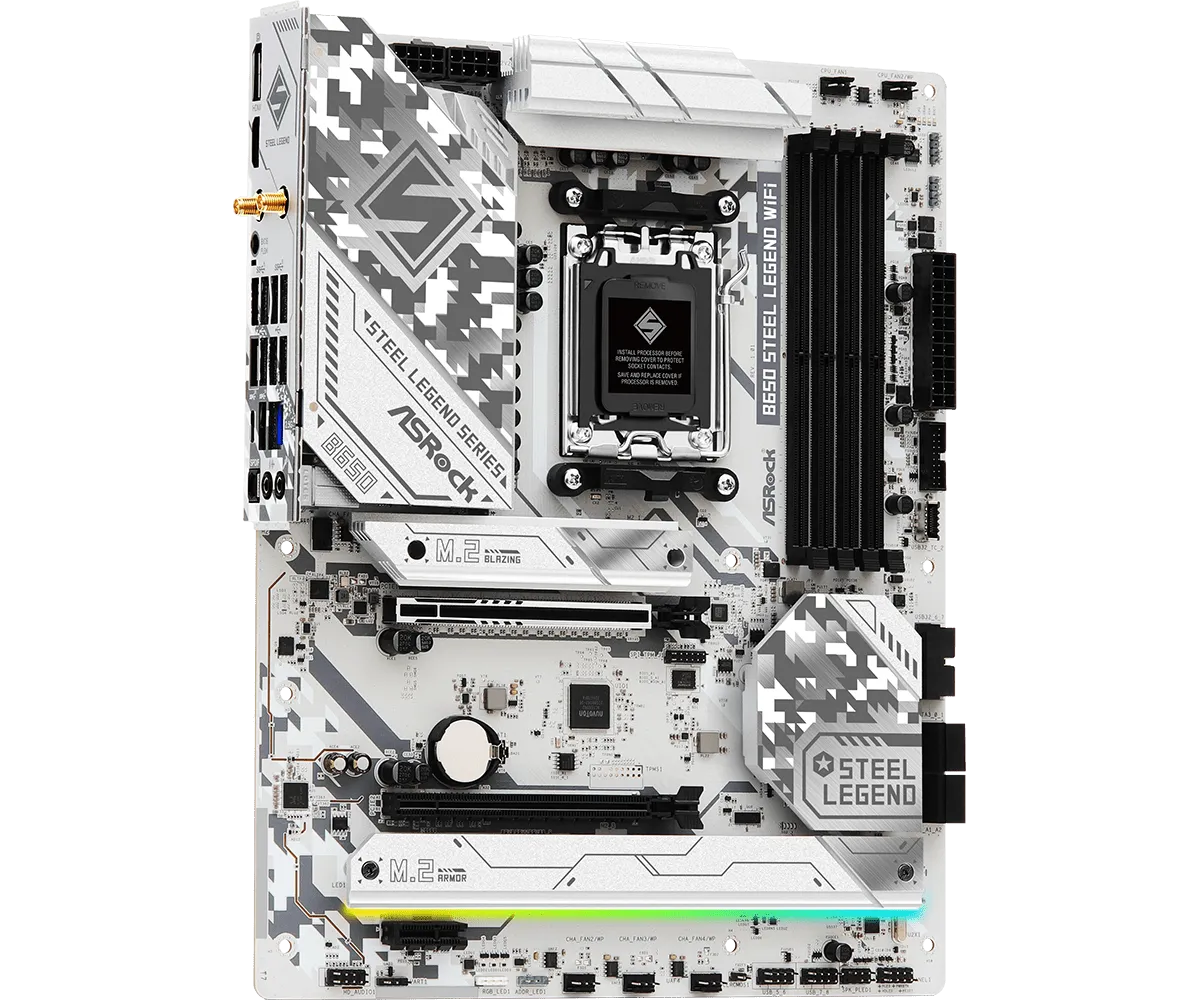 ASRock B650 Steel Legend WIFI ATX AM5 Motherboard - Grade A