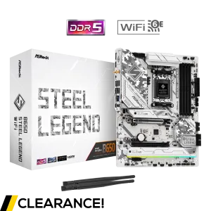 ASRock B650 Steel Legend WIFI ATX AM5 Motherboard - Grade A