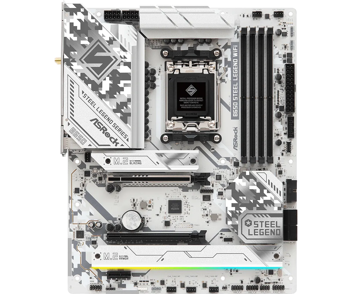 ASRock B650 Steel Legend WIFI ATX AM5 Motherboard - Grade A