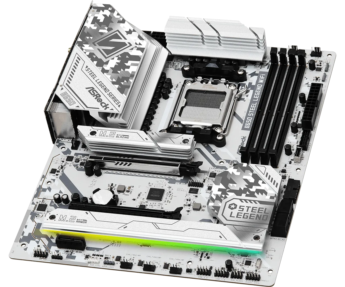 ASRock B650 Steel Legend WIFI ATX AM5 Motherboard - Grade A