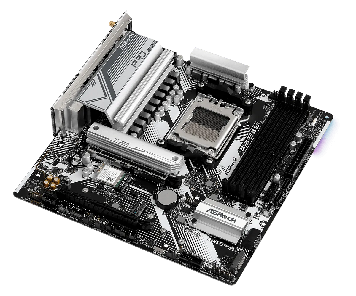 Asrock B650M PRO RS WIFI mATX AM5 Motherboard