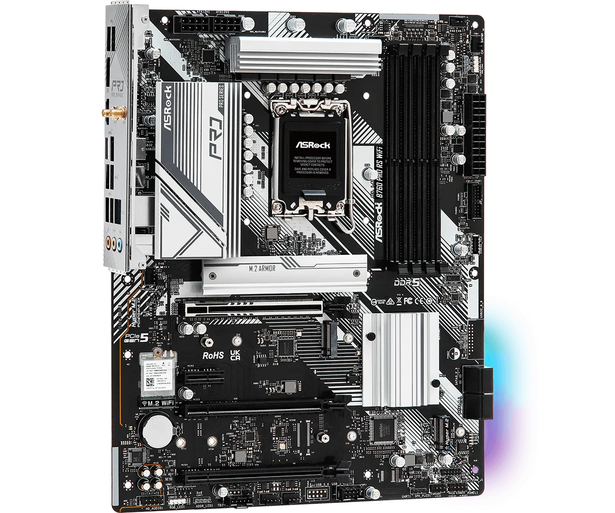 ASRock B760 PRO RS WIFI DDR5 ATX LGA1700 Motherboard