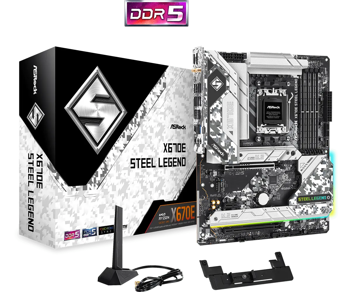 ASRock X670E Steel Legend WIFI AM5 Motherboard