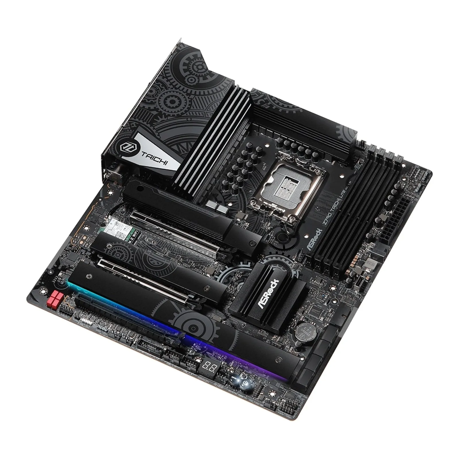 Asrock Z790 TAICHI LITE, Intel Z790, 1700, EATX, 4 DDR5, HDMI, 2 Thunderbolt, Wi-Fi 6E, 2.5G & GB LAN, PCIe5, RGB, 5x M.2