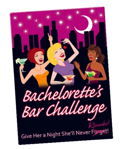 Bachelorette Bar Challenge Girls Last Night Out Card Game