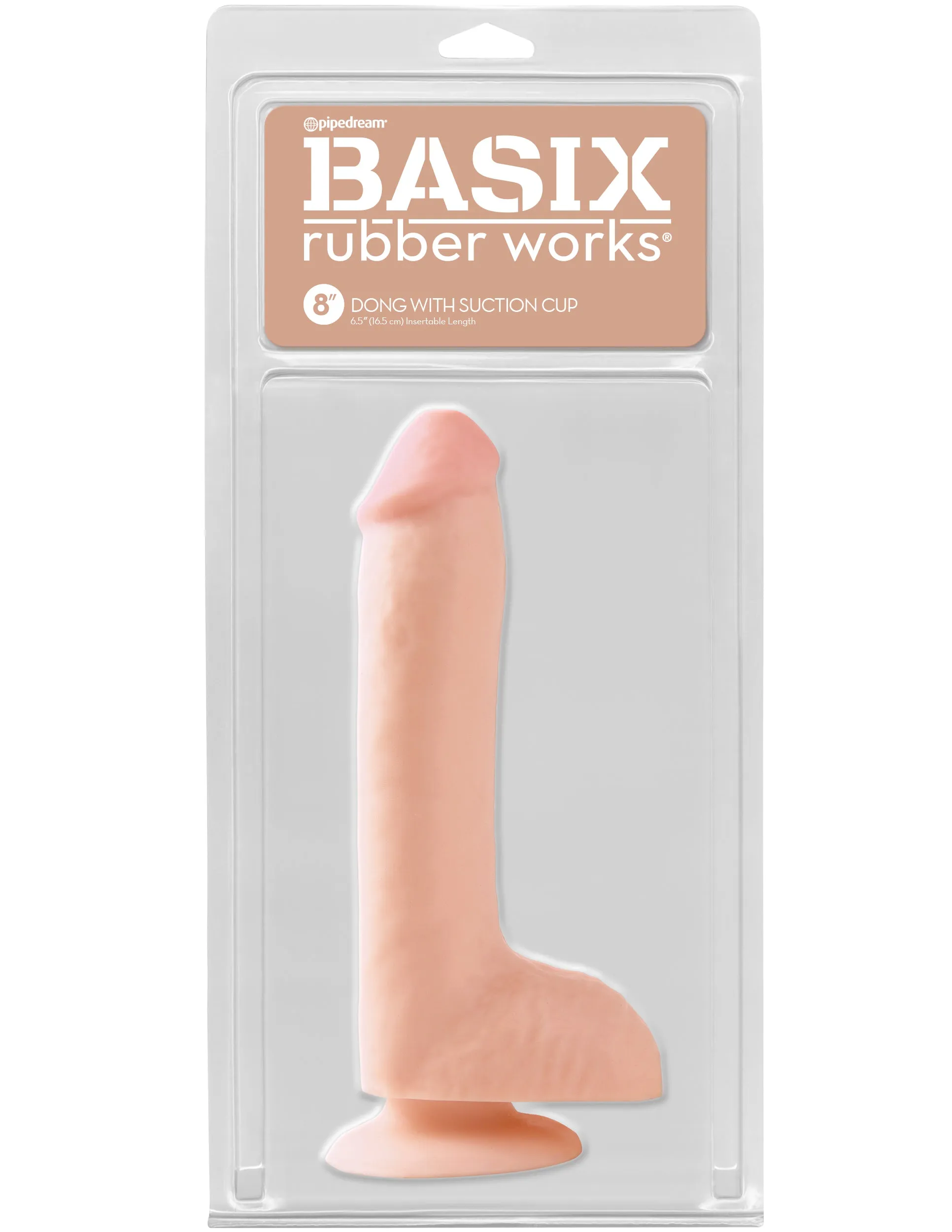 Basix Suction Cup Dildo: Flexible 6.5-Inch Fun for All