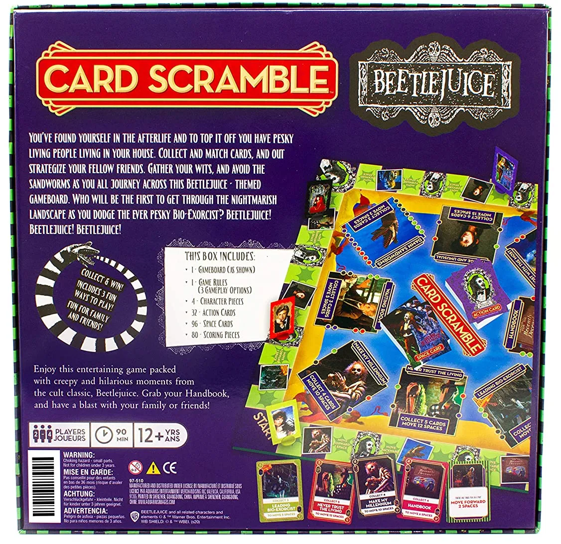 BEETLEJUICE CARD SCRAMBLE GAME