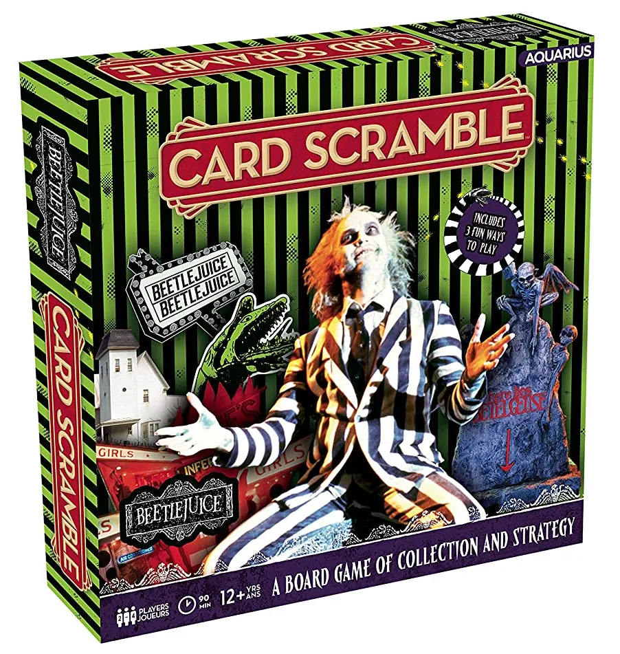 BEETLEJUICE CARD SCRAMBLE GAME