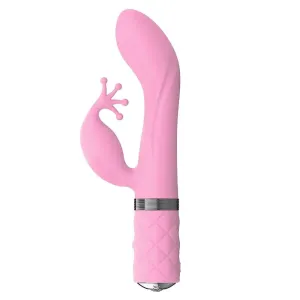 Bms Enterprises Silicone Rechargeable Pink Rabbit Vibrator with Travel Lock