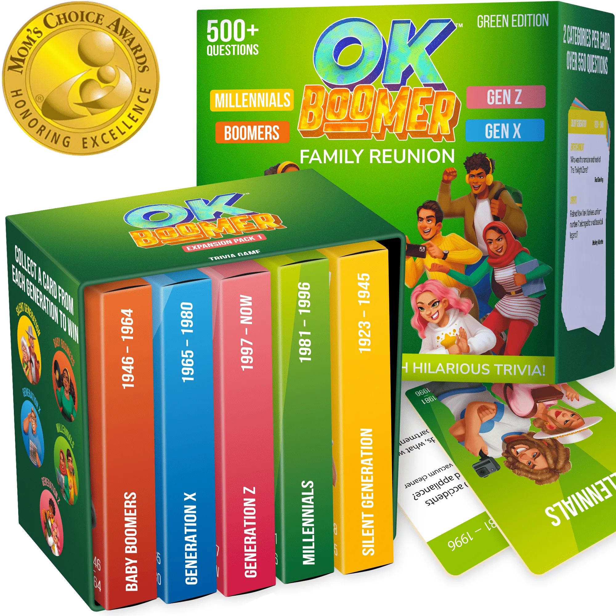 Board Games OK Boomer for Adults | Card Games Millennials vs Boomers