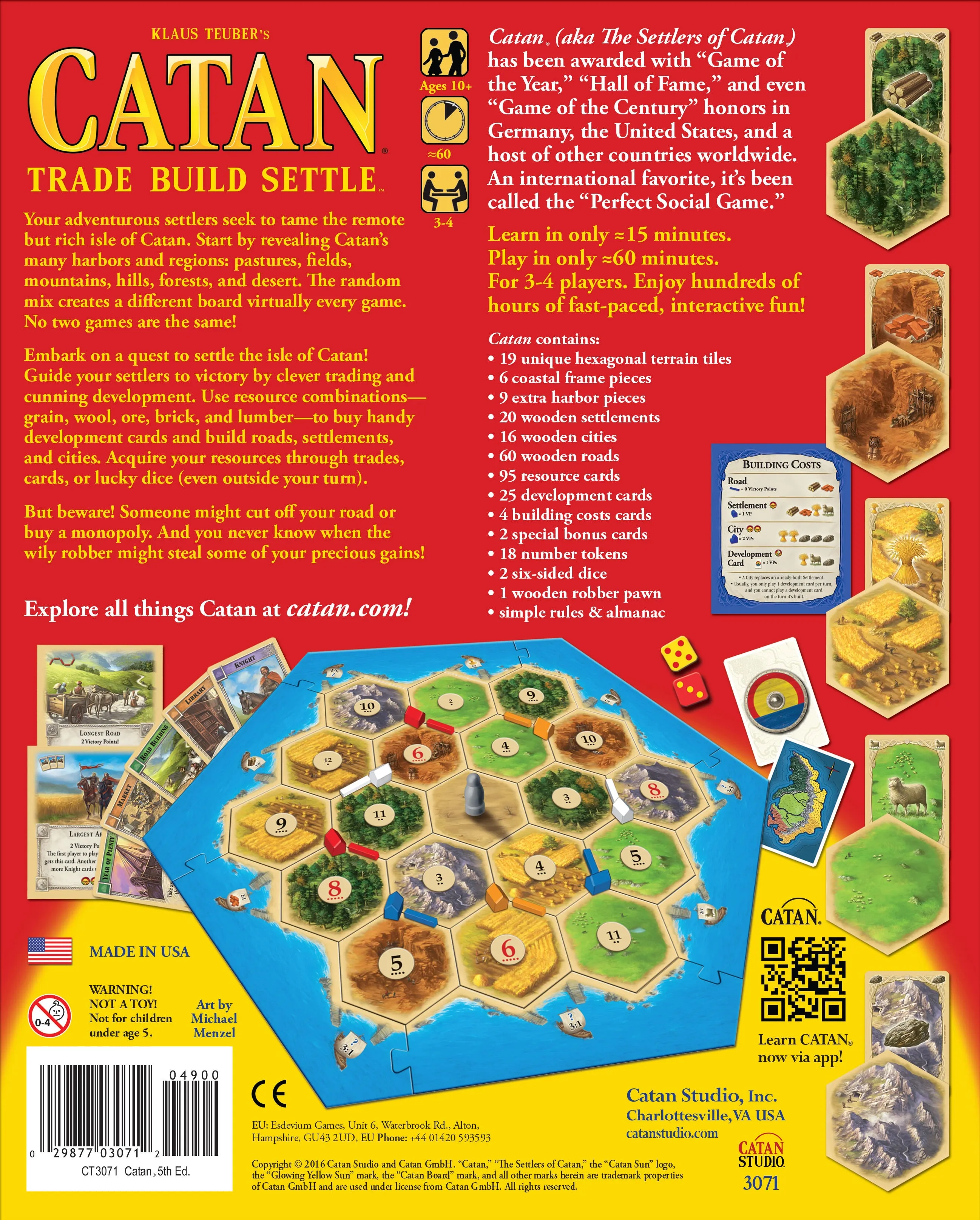 Catan Strategy Board Game: 5th Edition