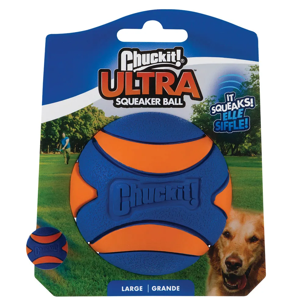 Chuckit! Ultra Squeaker Ball Dog Toy Large 1 Pack