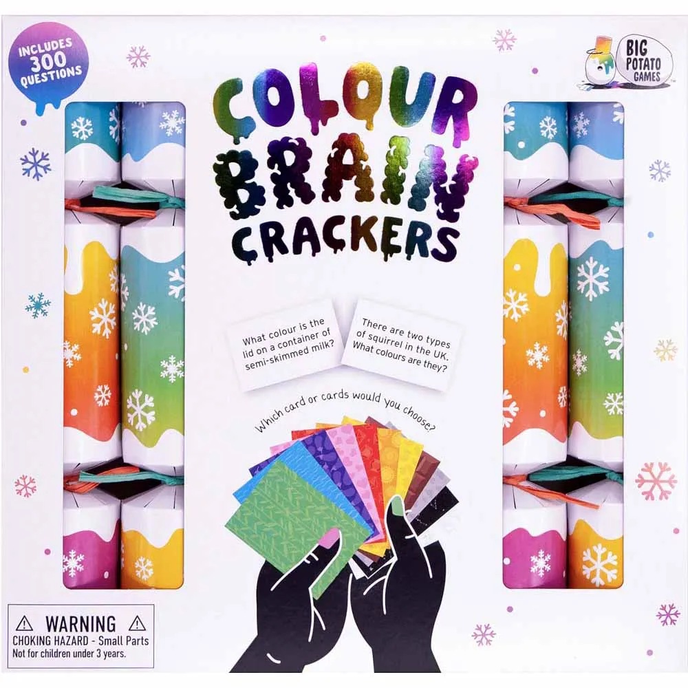 Colour Brain FSC Christmas Crackers & Game Box of 6