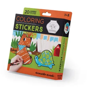 Crocodile Creek Coloring Stickers - Playful Pets