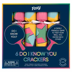 Do I Know You? FSC Christmas Crackers & Game Box of 6