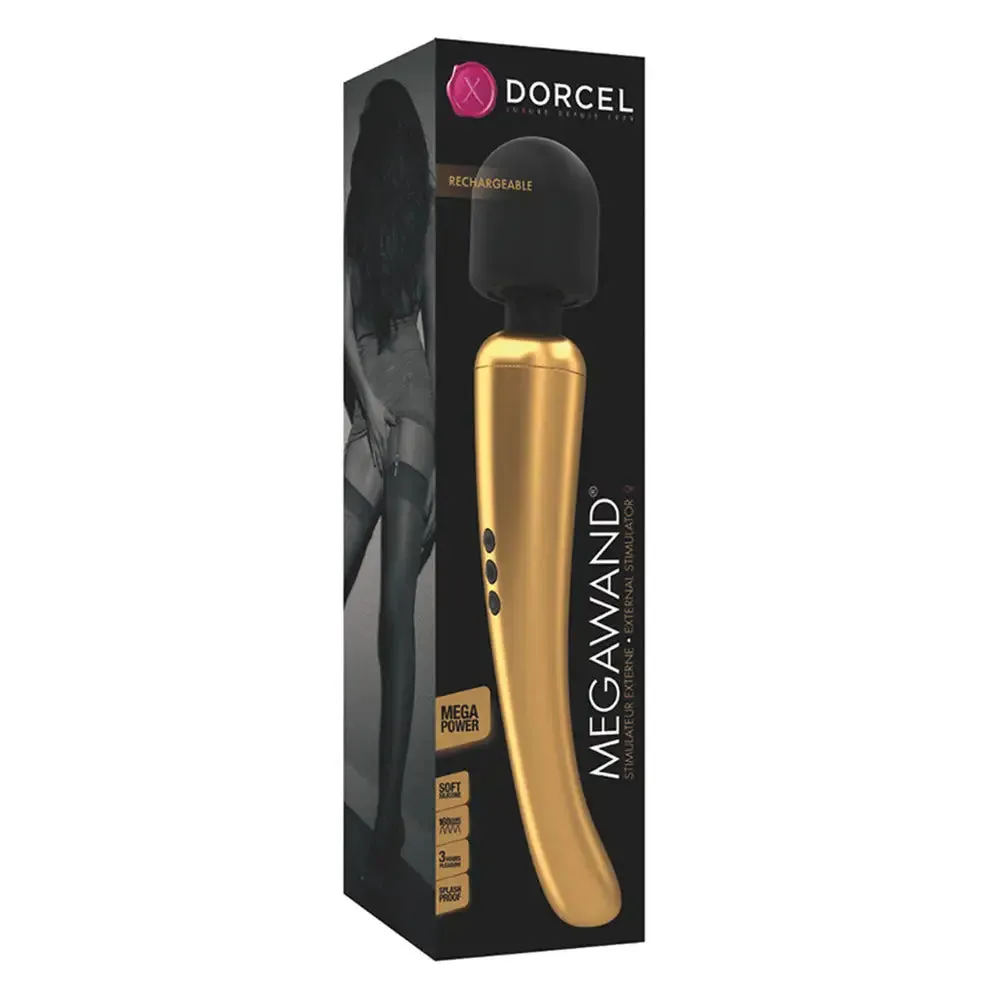 Dorcel Silicone Gold Rechargeable Mega Wand Vibrator