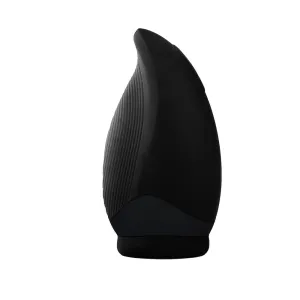 Dream Toys Silicone Black Rechargeable Vibrating Stroker Masturbator