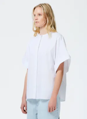 Eco Poplin Rolled Sleeve Shirt