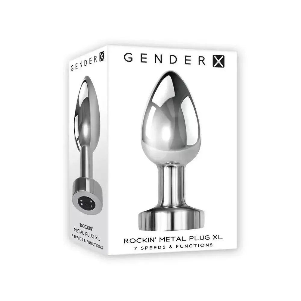 Evolved Medium Rechargeable Vibrating Metal Butt Plug