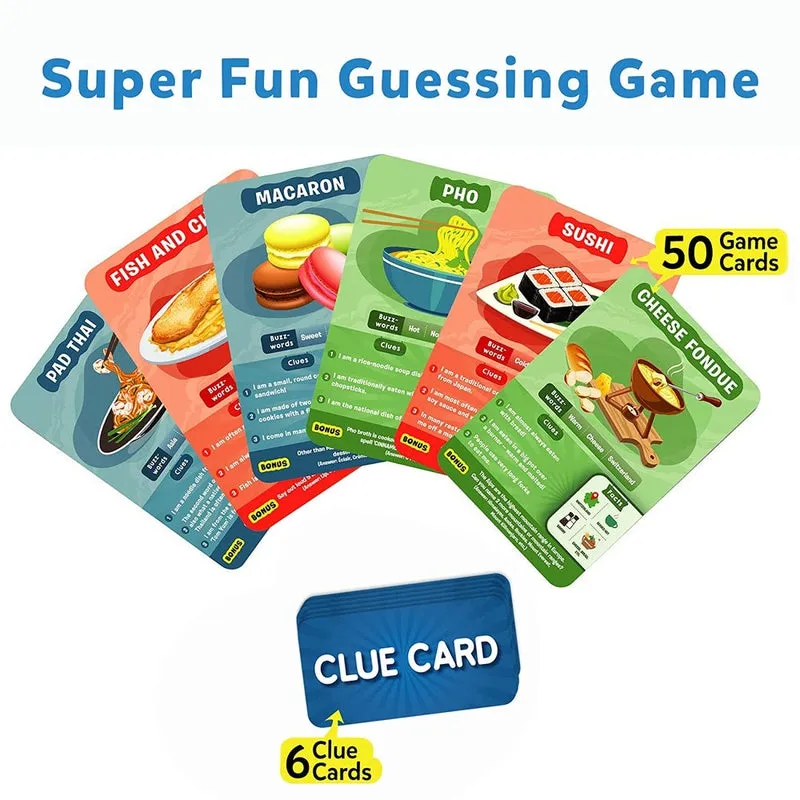 Guess in 10 Foods Around The World Card Game