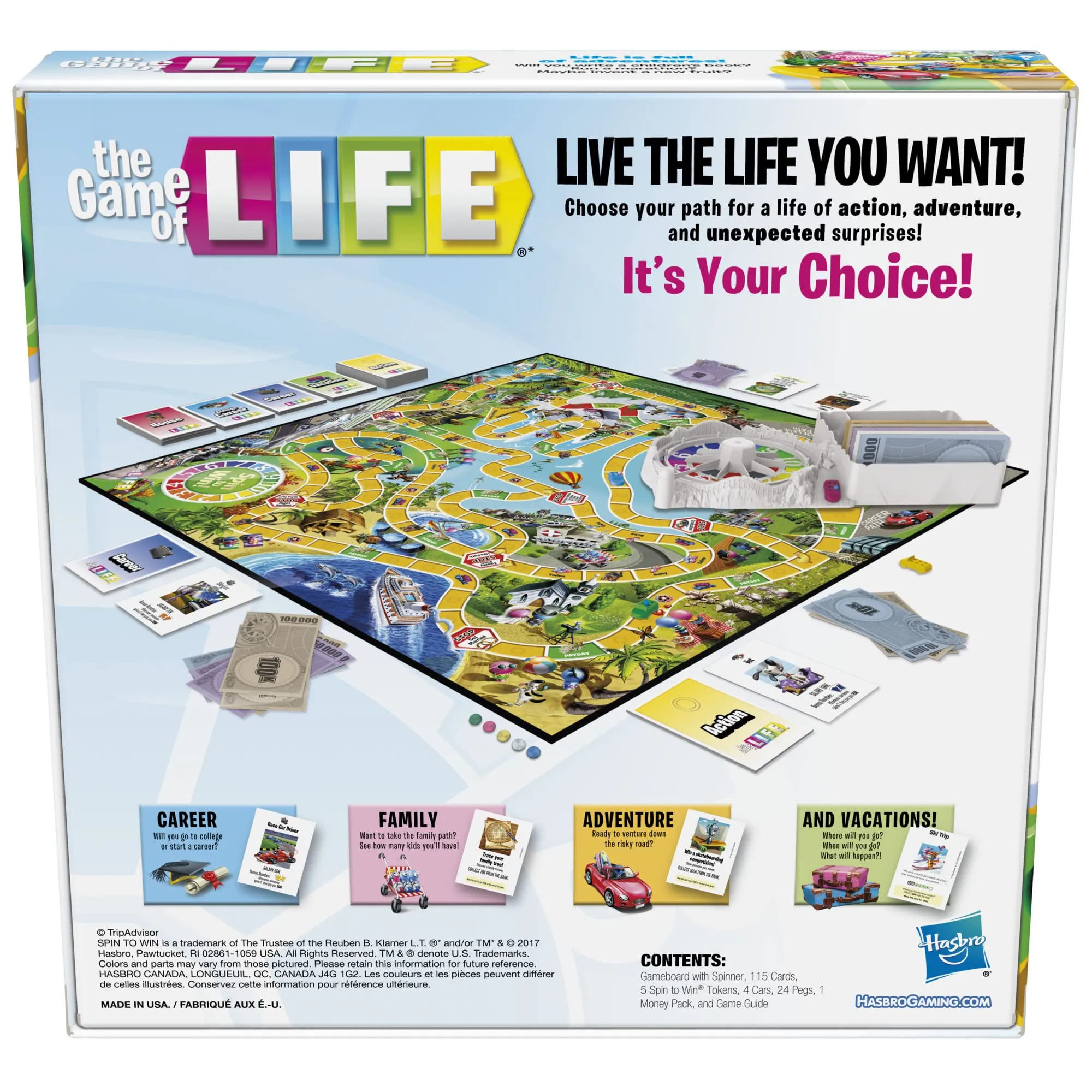 Hasbro Gaming The Game of Life Board Game.