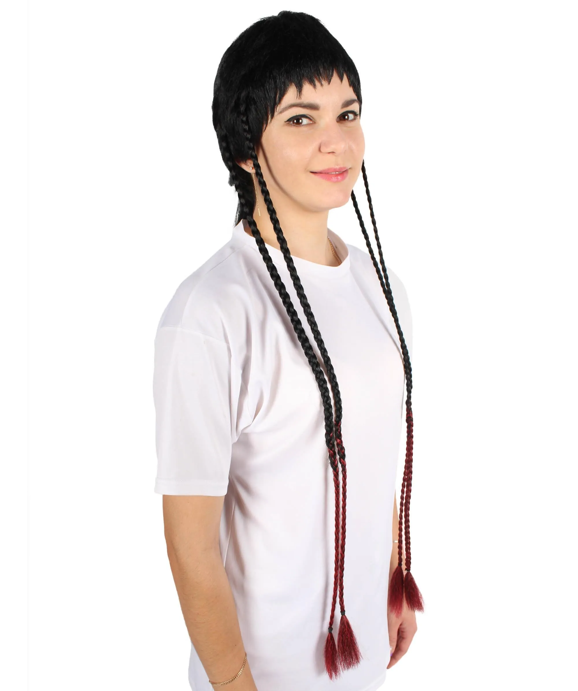 HPO Adult Women's Long Ponytail Doll Wig, Perfect for Halloween, Flame-retardant Synthetic Fibe | HPO