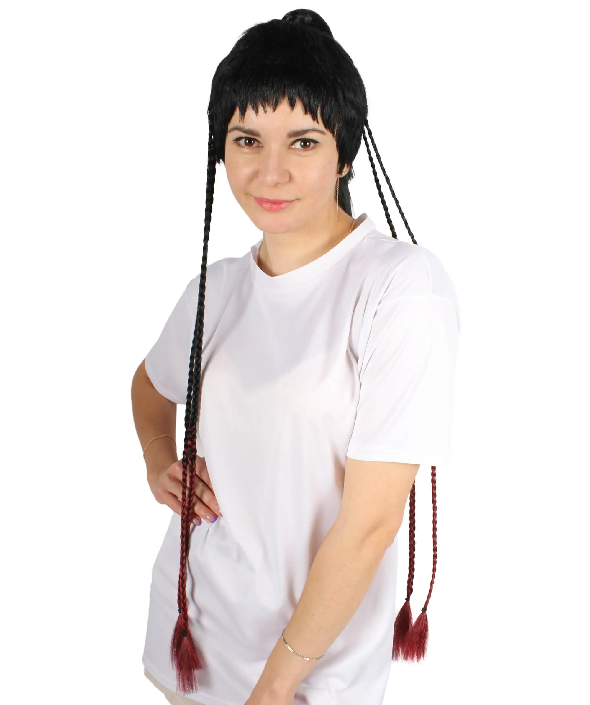 HPO Adult Women's Long Ponytail Doll Wig, Perfect for Halloween, Flame-retardant Synthetic Fibe | HPO