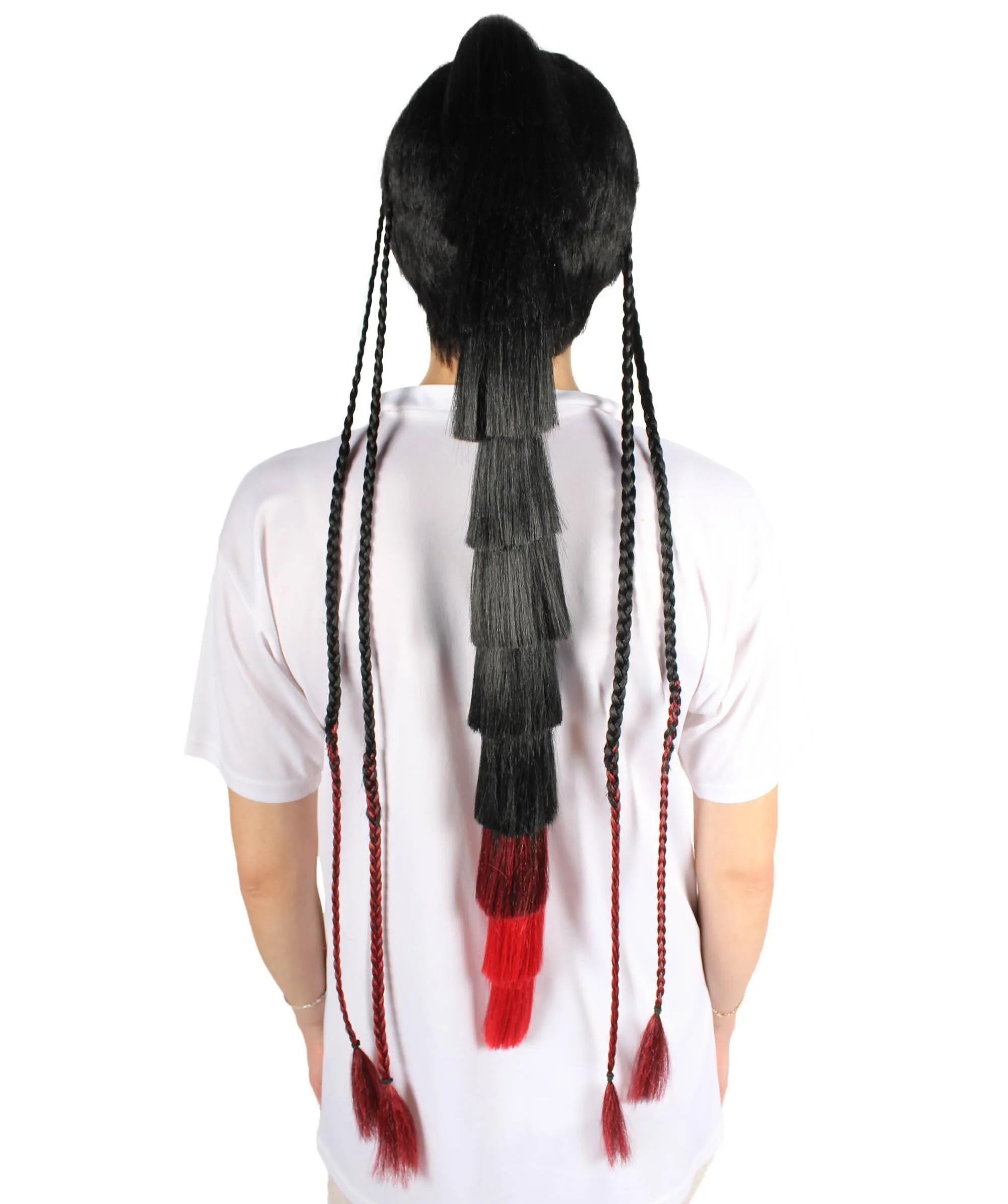 HPO Adult Women's Long Ponytail Doll Wig, Perfect for Halloween, Flame-retardant Synthetic Fibe | HPO