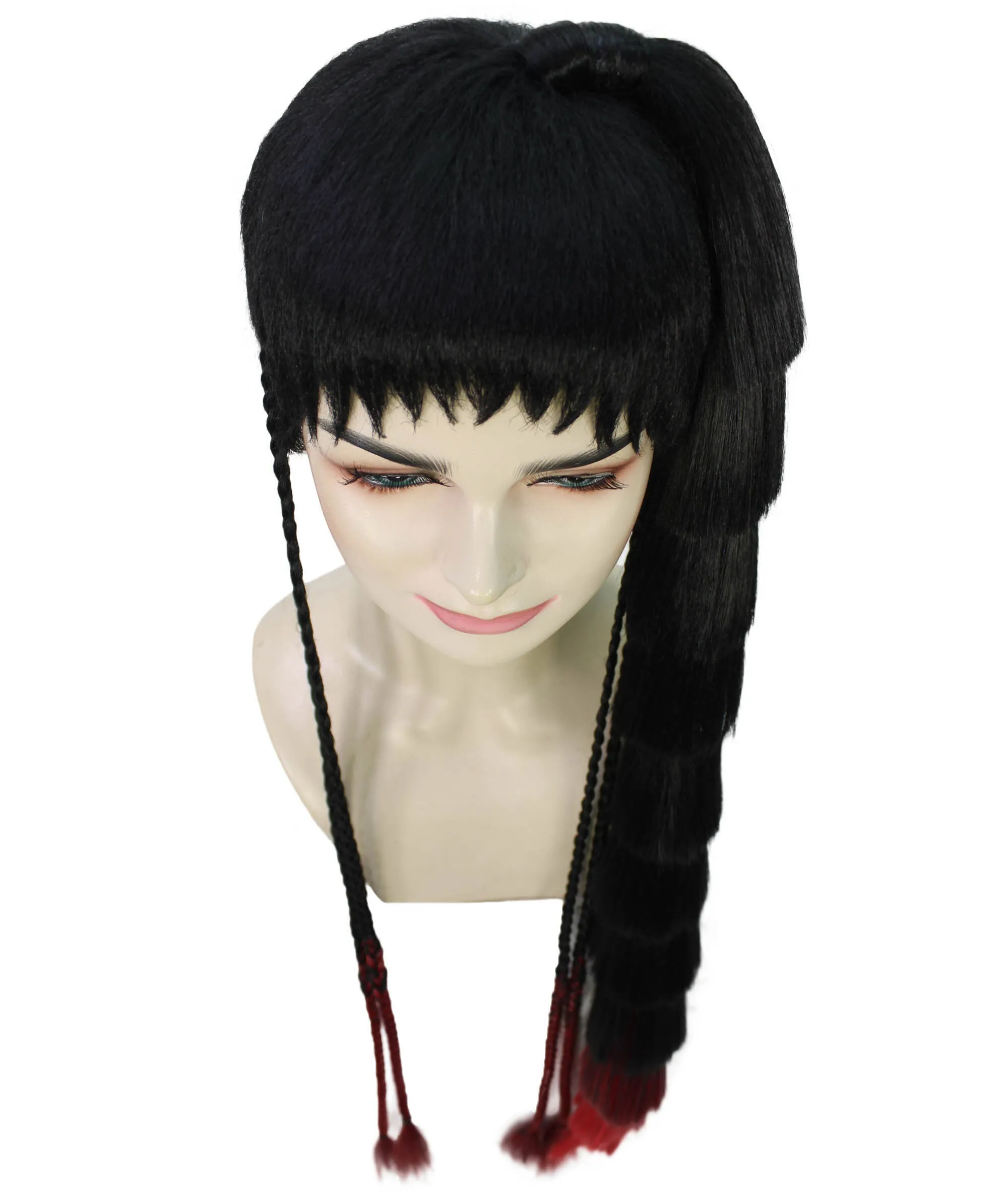 HPO Adult Women's Long Ponytail Doll Wig, Perfect for Halloween, Flame-retardant Synthetic Fibe | HPO