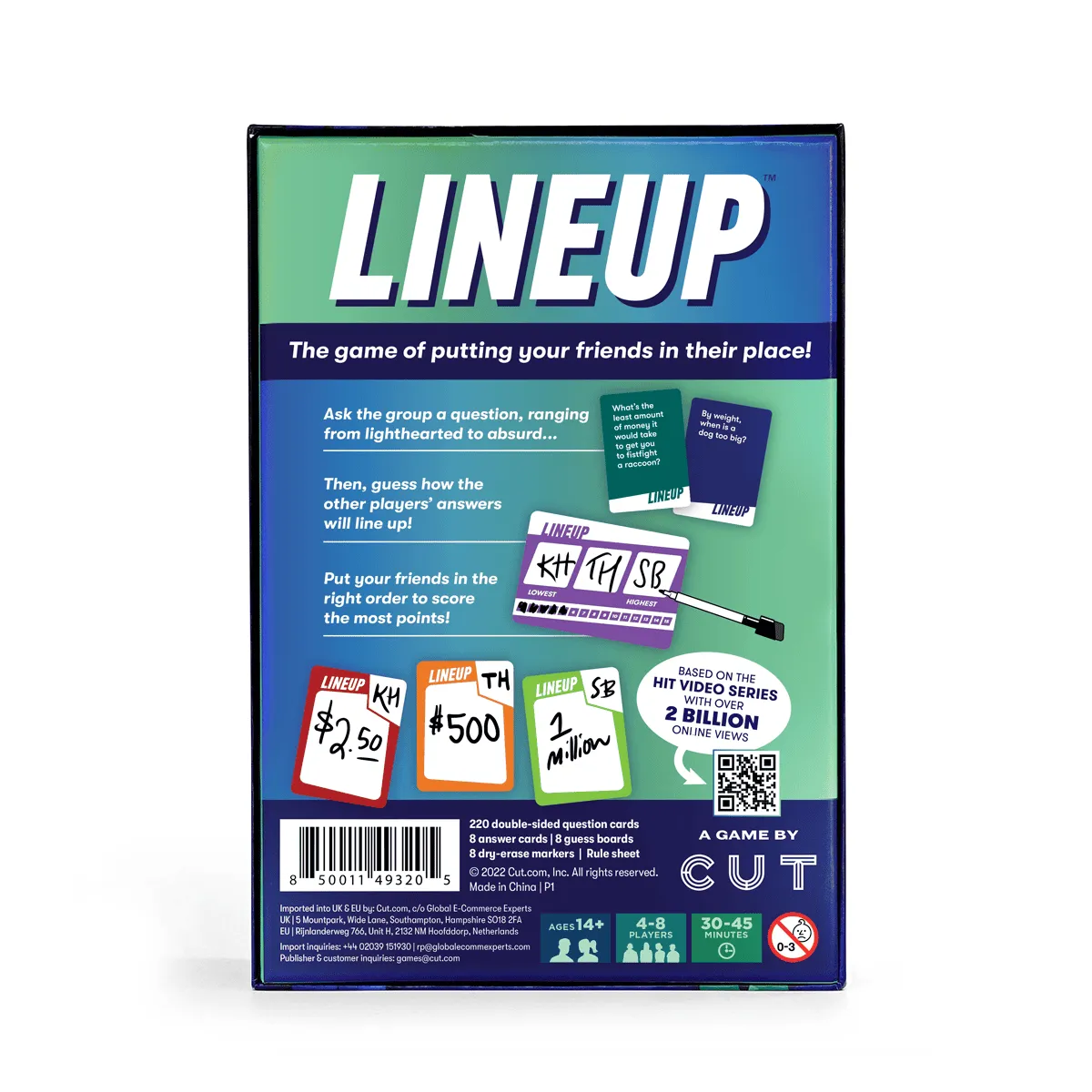 Lineup: The Game | Social Guessing Party Game by Cut