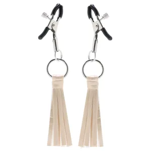 Playful Tassels Nipple Clamps in Gold