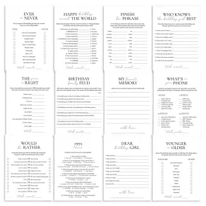 Printable 30th Birthday Games for Her Born in 1995