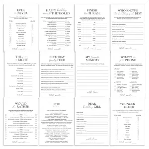 Printable 35th Birthday Games for Her Born in 1990