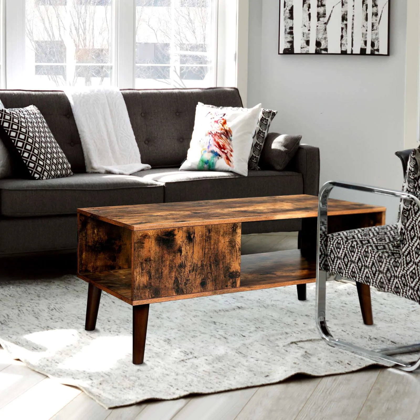 Retro Wooden Coffee Table