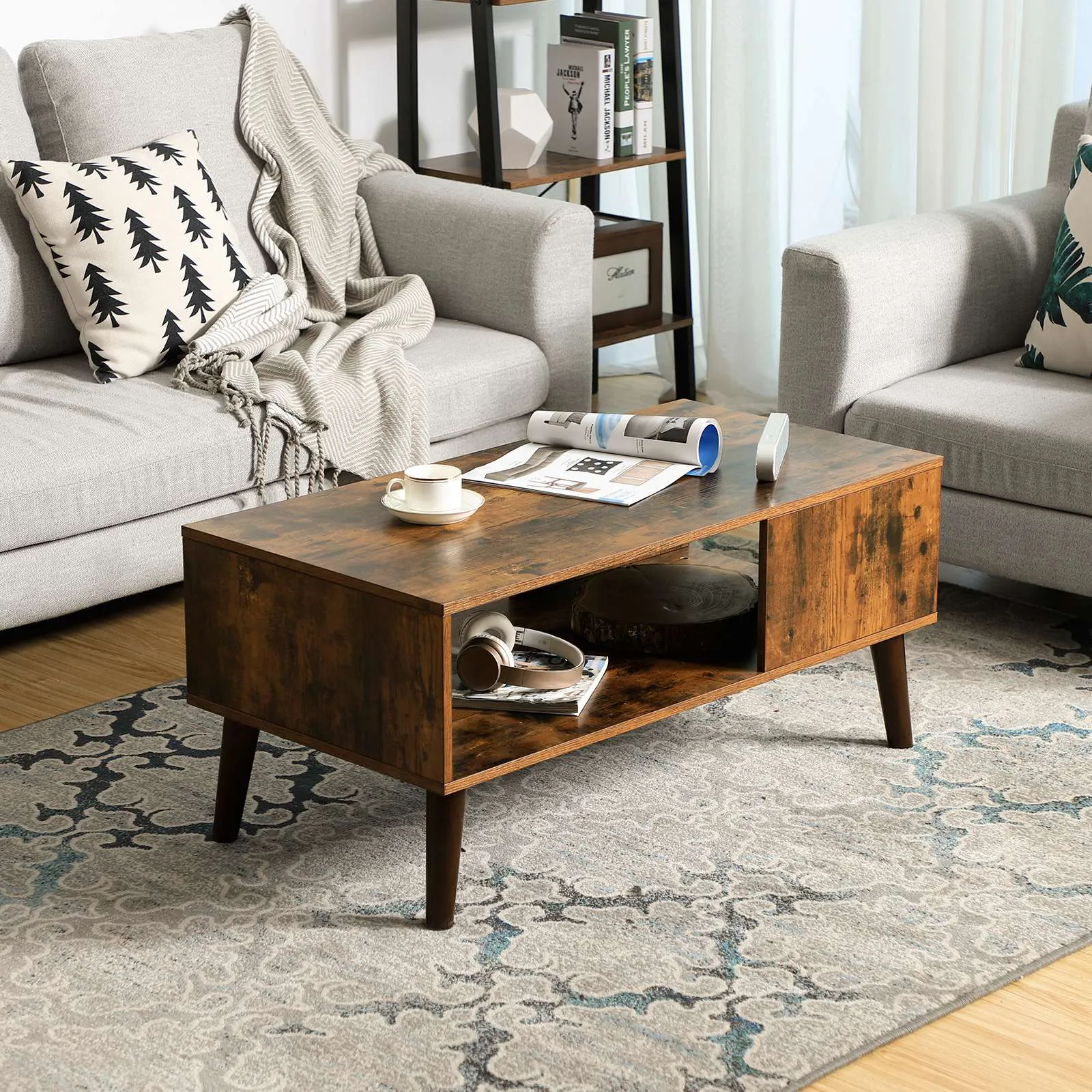 Retro Wooden Coffee Table