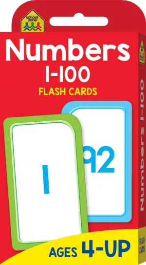 School Zone Flash Cards Numbers 1-100