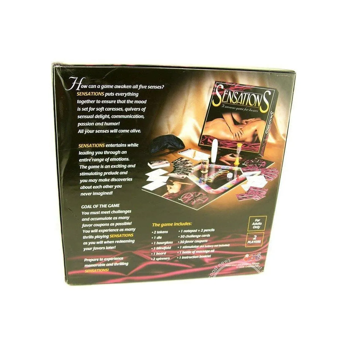 Sensations A Daring Sensuous Game For Lovers Board Game