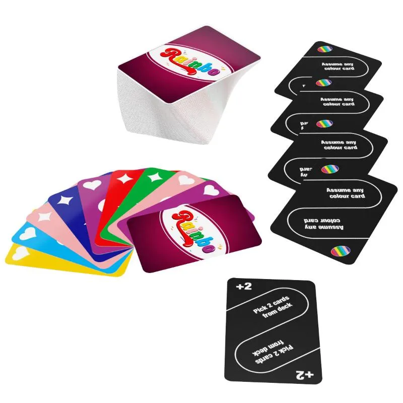 Set of 71 Rainbow Fun Cards Game